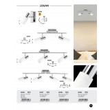 RABALUX 6096 | Logan Rabalux spot lámpa kapcsoló elforgatható fényforrás 1x E14 króm, fehér
