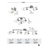 RABALUX 6342 | Aurel Rabalux spot lámpa elforgatható alkatrészek 2x E14 matt króm, fehér