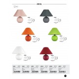 RABALUX 4901 | Ariel Rabalux asztali lámpa 19cm vezeték kapcsoló 1x E14 fehér