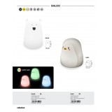 RABALUX 5409 | Baloo Rabalux dekor lámpa kapcsoló elemes/akkus 1x LED 29lm RGBK fehér