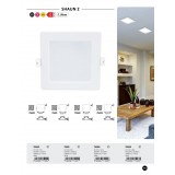 RABALUX 71223 | Shaun2 Rabalux beépíthető LED panel 220x220mm 1x LED 1220lm 3000K fehér