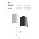 REDO 01-1447 | Match-RD Redo fali lámpa 1x LED 600lm 3000K matt fehér