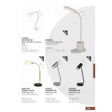 SEARCHLIGHT EU4122WH | Desk-Partners-Flex Searchlight asztali lámpa 30cm vezeték kapcsoló flexibilis 1x E14 fehér