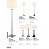 SEARCHLIGHT EU5141SS | Pedestal Searchlight asztali lámpa 62cm kapcsoló 1x E27 szatén ezüst, átlátszó, krémszín