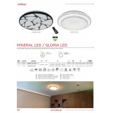 STRUHM 03726 | Mineral Struhm mennyezeti lámpa - LEDMASTER 2715 - távirányító LED IP44 fekete, fehér