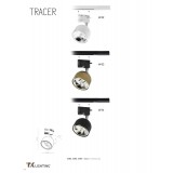 TK LIGHTING 4494 | Tracer Tk Lighting rendszerelem spot lámpa elforgatható alkatrészek 1x GU10 / AR111