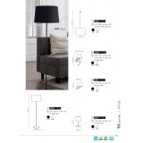 TK LIGHTING 2919 | Maja-TK Tk Lighting álló lámpa 148cm vezeték kapcsoló 1x E27 fehér