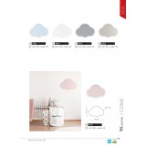 TK LIGHTING 5886 | Cloud Tk Lighting fali, mennyezeti lámpa