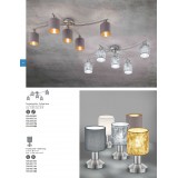 TRIO 605400589 | Garda-TR Trio mennyezeti lámpa elforgatható alkatrészek 5x E14 matt nikkel, ezüst