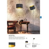TRIO 308200179 | Hostel Trio függeszték lámpa 1x E27 matt fekete, arany