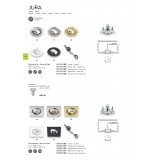 TRIO 650000306 | Jura-TR Trio beépíthető lámpa 3 darabos szett, billenthető 80x80mm 3x GU10 króm