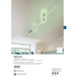 TRIO 651210507 | Melby Trio mennyezeti lámpa távirányító szabályozható fényerő, színváltós 1x LED 2200lm 3000 <-> 5000K matt nikkel