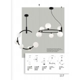 VIOKEF 4208900 | Fancy Viokef asztali lámpa 43cm kapcsoló 1x G9 fekete, fehér