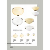 VIOKEF 3959000 | Flora-VI Viokef mennyezeti lámpa 2x E27 fehér, antik, alabástrom