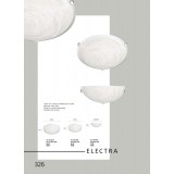 VIOKEF 3924000 | Electra-VI Viokef fali lámpa 1x E27 fehér, matt nikkel, alabástrom