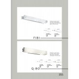 VIOKEF 4052500 | Fibi Viokef fali lámpa 2x E14 matt fehér, króm