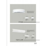 VIOKEF 4105400 | Taylor-VI Viokef fali lámpa 3x E27 matt fehér, fehér