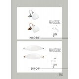 VIOKEF 422602 | Drop-VI Viokef fali lámpa 1x E14 matt fehér, antik