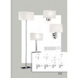 VIOKEF 4172400 | Baltimore-VI Viokef falikar lámpa kapcsoló 1x E27 + 1x LED 90lm matt fehér, matt nikkel