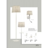 VIOKEF 4174700 | Hendrix Viokef asztali lámpa 46cm kapcsoló 1x E27 fehér, matt fehér