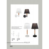 VIOKEF 4167901 | Villy Viokef falikar lámpa 1x E27 fekete, natúr