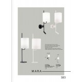 VIOKEF 4213301 | Mara-VI Viokef falikar lámpa kapcsoló 1x E27 + 1x LED 450lm fekete