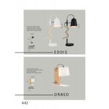 VIOKEF 4163800 | Eddie Viokef asztali lámpa 50cm kapcsoló 1x E14 fekete, natúr, króm