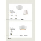 VIOKEF 4088400 | Ceramic-VI Viokef fali lámpa festhető 1x E27 fehér