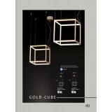 VIOKEF 4207100 | Gold-Cube Viokef függeszték lámpa 1x LED 2880lm 3000K arany