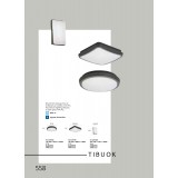 VIOKEF 4197700 | Tibuok Viokef mennyezeti lámpa 1x LED 688lm 3000K IP54 fekete, fehér