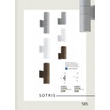 VIOKEF 4038502 | Sotris Viokef fali lámpa 1x GU10 IP44 barna
