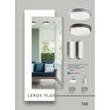 VIOKEF 4171700 | Leros-Plus Viokef mennyezeti lámpa 1x LED 800lm 3000K IP54 ezüst, fehér