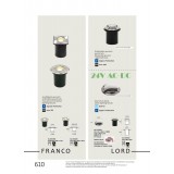VIOKEF 4037000 | Lord-VIO Viokef beépíthető lámpa Ø103mm 1x GU10 IP65 inox, fekete