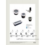 VIOKEF 4186800 | Lotus-VI Viokef beépíthető lámpa Ø100mm 1x LED 330lm 3200K IP67 ezüst, fekete