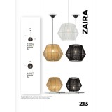 VIOKEF 4214201 | Zaira-VI Viokef asztali lámpa 25,5cm 1x E27 fekete