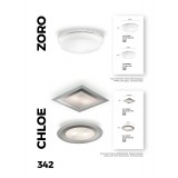 VIOKEF 4117901 | Figaro-VI Viokef fali lámpa 1x E27 fehér, sötétbarna