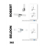 VIOKEF 4039500 | Castra Viokef fali lámpa 3x E14 matt fehér, áttetsző, matt nikkel