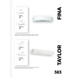VIOKEF 4105400 | Taylor-VI Viokef fali lámpa 3x E27 matt fehér, fehér