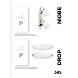VIOKEF 422601 | Drop-VI Viokef fali lámpa 1x E14 matt fehér, króm