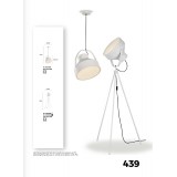 VIOKEF 4196400 | Balzac Viokef álló lámpa 160cm vezeték kapcsoló 1x E27 fehér