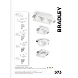 VIOKEF 4071400 | Bradley-VI Viokef beépíthető lámpa festhető 120x120mm 1x MR16 / GU5.3 / GU10 fehér