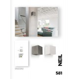 VIOKEF 4096902 | Concrete-VI Viokef fali lámpa 1x G9 fehér