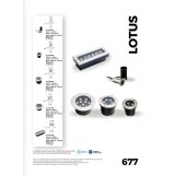 VIOKEF 4186700 | Lotus-VI Viokef beépíthető lámpa Ø42mm 1x LED 110lm 3200K IP67 ezüst, fekete