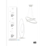 VIOKEF 4202500 | Cozi Viokef függeszték lámpa 1x LED 3600lm 3000K fehér