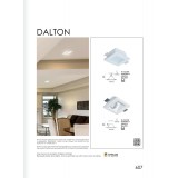 VIOKEF 4116000 | Dalton-VI Viokef beépíthető lámpa festhető 120x120mm 1x MR16 / GU5.3 / GU10 IP44/20 fehér