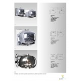 ZUMA LINE W0076-01A | Crystal-ZL Zuma Line falikar lámpa kerek 1x G9 króm, füst, átlátszó